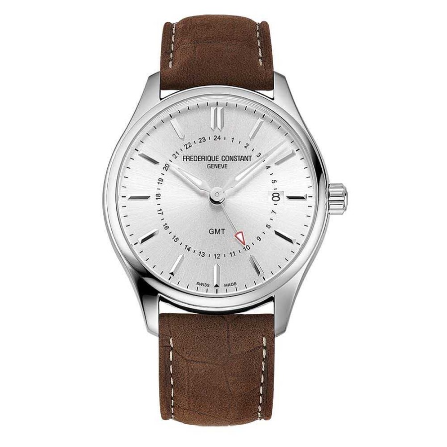 Relojes Para Hombre Frederique Constant | Frederique Constant Classic Quartz Gmt - Fc-252Ss5B6