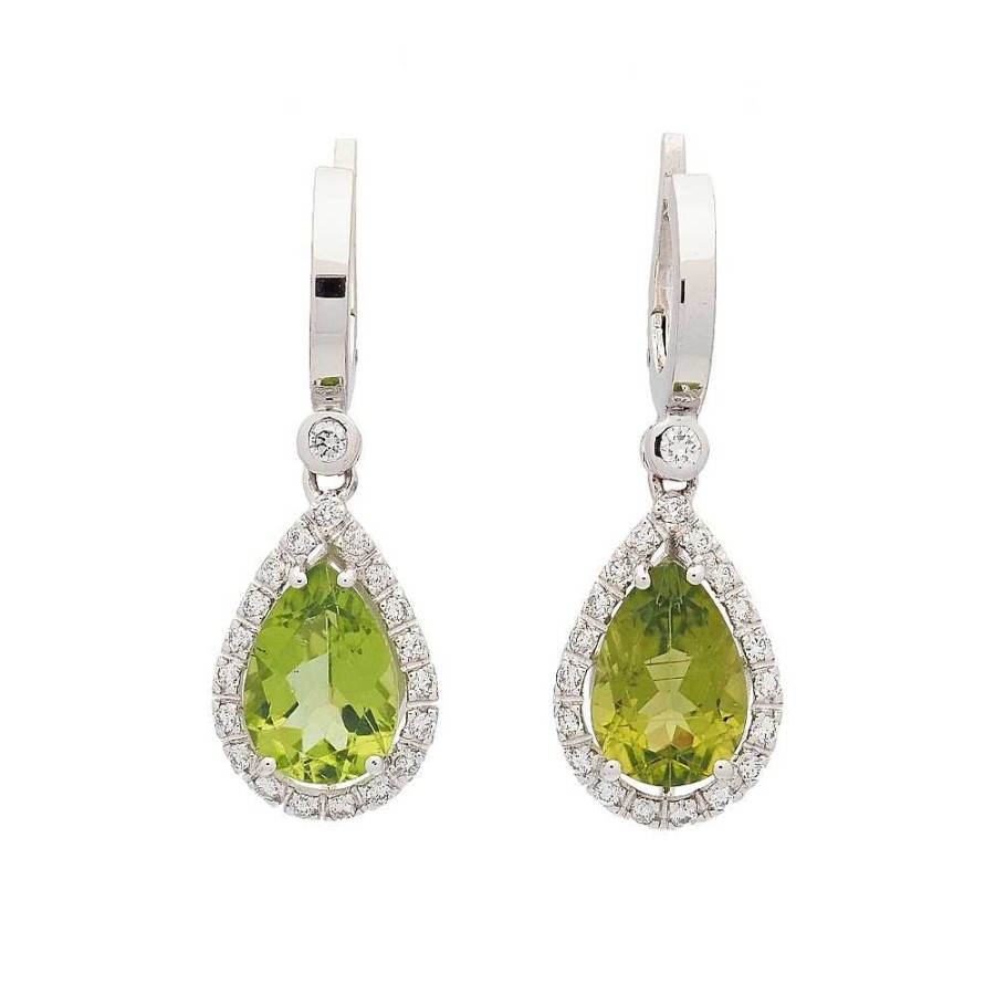 Pendientes Joyería Cabranes | Pendientes De Diamantes Y Peridotos