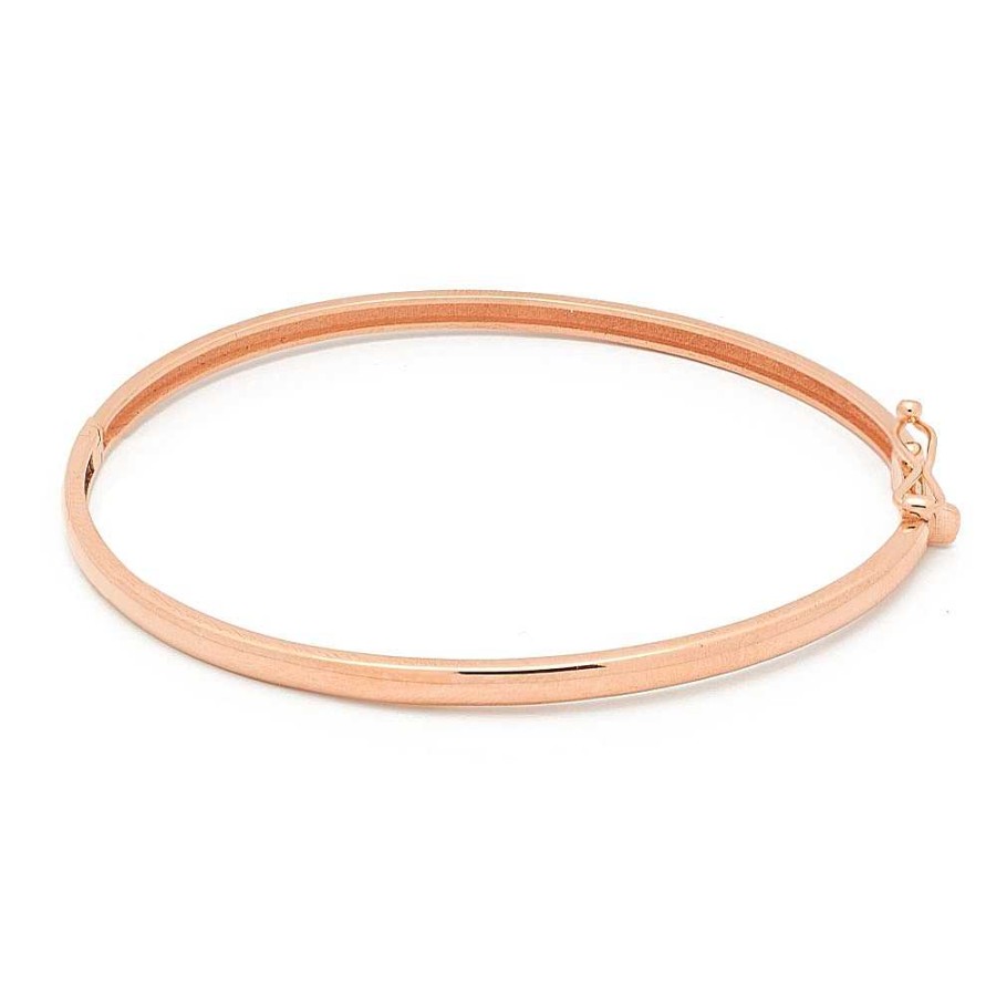 Pulseras Joyería Cabranes | Pulsera R Gida De Oro Rosa